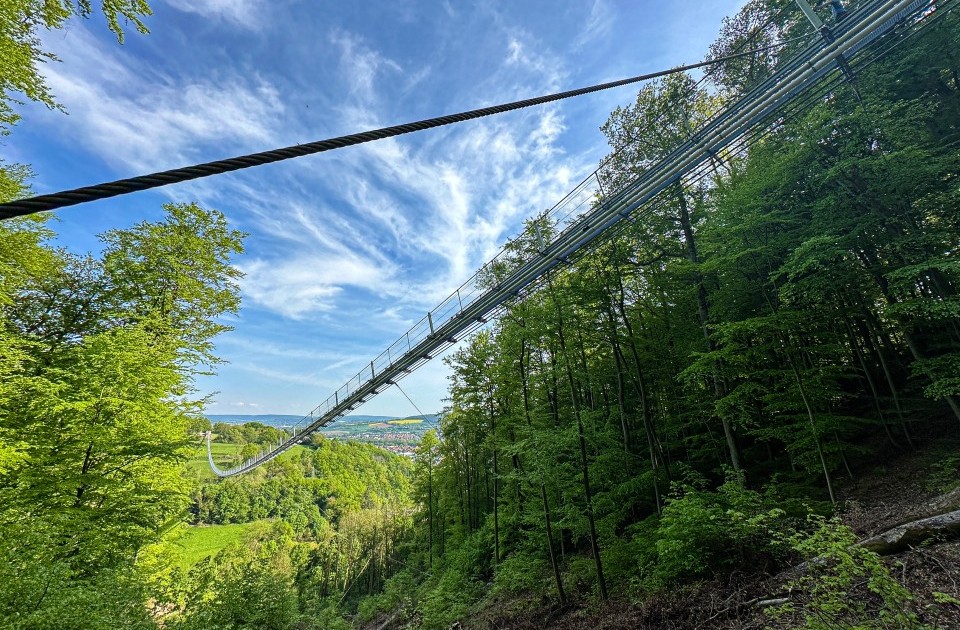 Hängebrücke quer9_Highwalk Rotenburg_@Erlebnisregion Mittleres Fuldatal